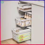 Kitchen Cabinet Pull-out Basket Drawer Corner Seasoning Storage Basket Sink Sundries Pull-out Storage Rack Layered JWFF