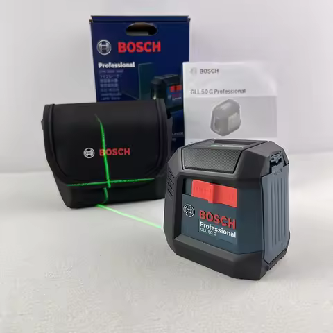 Bosch GLL50G Laser Level High Precision Green Light Two-Line Instrument Horizontal And Vertical Indo