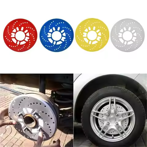 4pcs Car Auto Wheel Disc Brake Cover for 14" Drum Decorative Aluminum Brake Cover Dust-proof for Aut