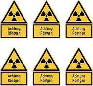 W003 W003 Sticker 75 x 50 mm Warning Sign with Text (German) Yellow/Black/DIN EN ISO 7010 / ASR A1.3