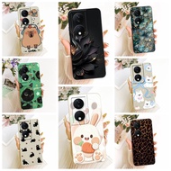 Phone Case For Honor X7b 5G Casing Cute Cat Luxury Fashion Love Funny Painted Shockproof Silicon Cov