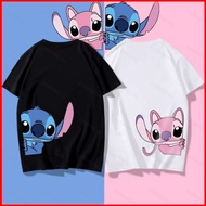 PDF2 Stitch his-and-hers clothes cartoon cute Cosplay cloth 3D summer T-shirt Anime Short Sleeve Top