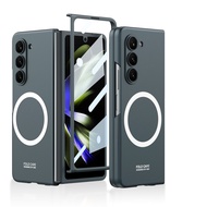 เคสบางเฉียบและเคสปกป้องแรงกระแทกสำหรับ Samsung Galaxy Z Fold5 Fold4 Fold3เคส Magsafe ชาร์จไร้สายเคสส