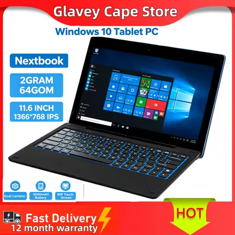 G12 Windows 10 Tablet PC Tab G6 Pro Nextbook 2GRAM 64GOM 11.6 INCH 1366*768 IPS Dual Cameras 9000mAH