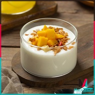 190ml Clear Glass Bowl High Temperature Resistant Yogurt Pudding Glass Cup Fruit Salad Bowls
