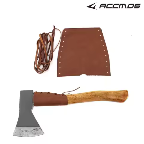 Camping Axe Sheath Case PU Leather Handmade Axe Handle Collar Protector Cover for Camping Hatchet Ga