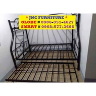 beds double deck BUNK BED FRAME with PULL OUT 36*48*75 / 30*75 (COD) CASH ON DELIVERY ONLY #792