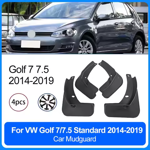4Pcs For VW Golf MK7 MK7.5 Standard 2014-2019 Car Fender Mudguard Front Rear Mud Flaps Splash Guards