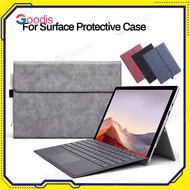 Luxury Leather Folio Stand Case for Microsoft Surface Pro 4 5 6 7 Pro 8 Pro 9 X go 1 2 3 Tablet Sleeve Flip Cover Casing