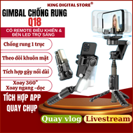 Gimbal Chống Rung 3 Trục Điện Thoại TOKQI M01 Gymbal 360 Độ Gậy Chụp Ảnh 3 Chân Quay Theo Dõi Khuôn 