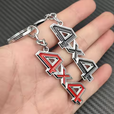 Women Men Key Holder Metal 4x4 Car Keychain For 4X4 Keychain Accessories