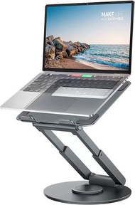 筆記本支架桌面360度旋轉可升降支架站立辦公投影機懸空電腦支架