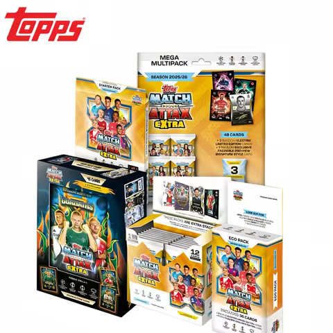 2026 New Selling Original Topps UCC Match Attax Extra Mega Tin Box Blitzballers Goliaths Psykicks Co
