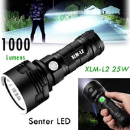 Senter LED 1000 Lumens Senter Led Super Terang Jarak Jauh 2km Senter Anti Air Senter Waterproof Led