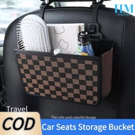 Car Storage Box Car Trash Can Large Capacity Storage Box Foldable Car Seat Storage Box Car Boot Orga