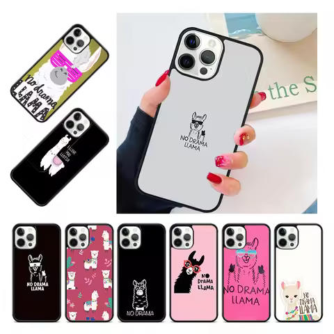 no drama llama lama Phone Case For iPhone 17 Air 15 16 Cover 14 11 13 Pro Max 12 Plus Max Cover Coqu