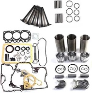L3E Engine Overhaul Gasket Kit Pin 18mm Compatible for Mitsubishi L3E Engine MM20T MX15 MM20 Mini Ex