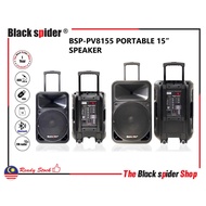 [BLACK SPIDER] BSP-PV8155 PORTABLE 15” SPEAKER