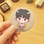 Magnet Pin-Button Pin Seventeen Right Here Chibi Fanart | Svt Pin | Wonwoo Pin | Mingyu Pin | Pin Je