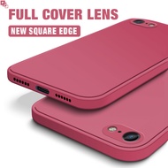 For Apple iPhone 6/6S 6 Plus/6S Plus Soft Original Square Liquid Silicone Phone Casing Full Cover Camera Shockproof Protection Rubber Case