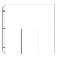 WRMK Ring Photo Sleeve Protectors 12"X12" 10/Pkg - 3 (6"X4") & 1 (6"X12")