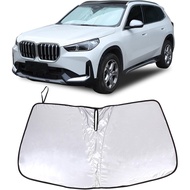Car Windshield Sun Shade Compatible with BMW X1 U11 /iX1/X2/iX2 2023 2024 Sunshade Foldable UV Refle