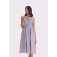 Lzzie Hollis Dress - Periwinkle Blue, White and Black
