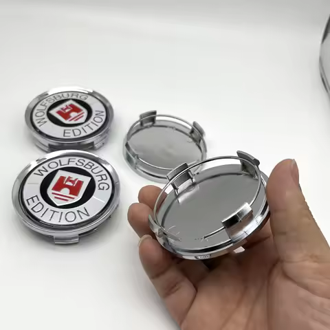 4pcs/Set 75mm Cap Wolfsburg Emotion Emblem Logo T75 Car Wheel Center Hubcaps With 65MM Badge Auto St