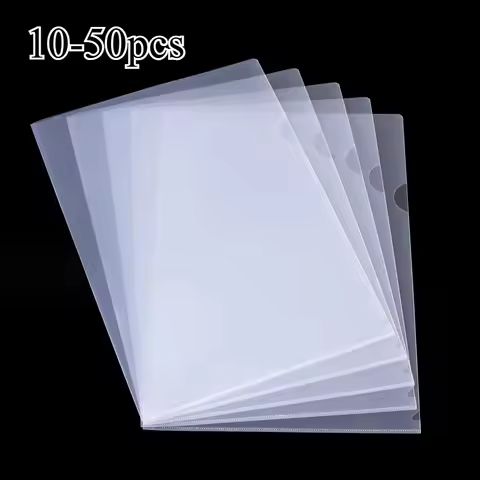 10 to 50 PCS A4 File Folder Desk Organizer Stationery Clear Folder for Documents Office school suppl