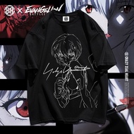 EVA ใหม่ Genesis Evangelion Yohji Yamamoto เสื้อยืดอะนิเมะหมายเลขเครื่องผู้ชายอินเทรนด์ฤดูร้อนเสื้อค