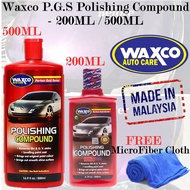 Original Waxco P.G.S Nano Tech Polishing Compound (200ml) Car Body Polish Pengilat Body Kereta Motor Polish Kereta Kilat
