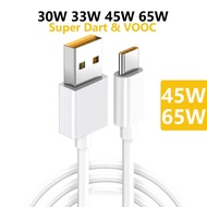 6.5A 65W 45W 33W USB Type C Cable for Realme 14 C85 Note 70 80 Super Dart Oppo A6 A5 Charger Cord