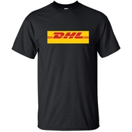 DHL T-SHIRT BLACK COTTON AND MICROFIBER