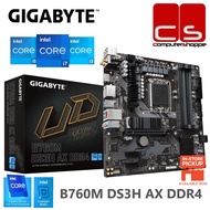 Gigabyte B760M DS3H AX DDR4 M-ATX Gaming Motherboard + Intel 12th & 14th gen Gen Processor Combo