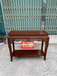 Bàn trung đường gỗ lim Nam Phi mặt 40x1m cao 80