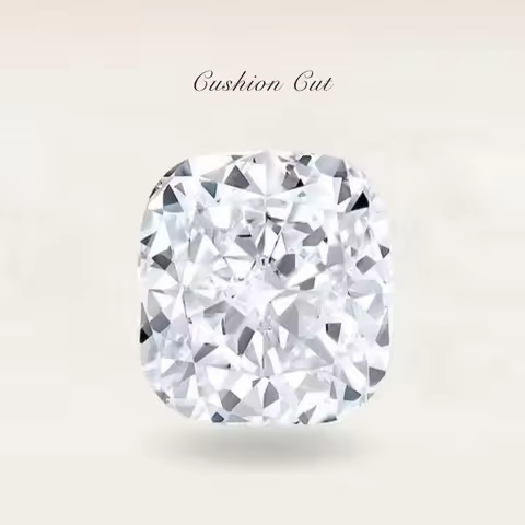Cushion shape laboratory grown diamond with IGI certificate 1ct 1.5ct 2ct 2.5ct 3ct D/E/F color VS-V