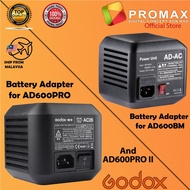 Godox AC Adapter AC26 / AD-AC for AD600Pro / AD600BM / AD600Pro II Outdoor Flash AC-26 100% Original