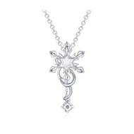 CHOW TAI FOOK 18K 750 White Gold pendant with Diamond A191978