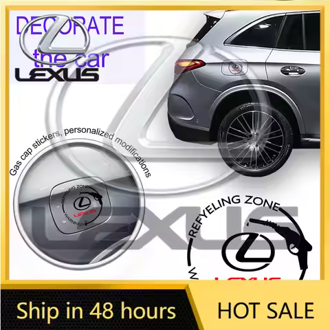 Emblems Car Badge Vinyl Film Decal Fuel Tank Cap Decor Sticker Accessory For Lexus CT200h NX300h RX3