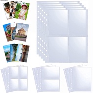 JUNMPER2R Photocard Sleeves, Multi-Pockets 6 Ring Photocard Binder, A5 Size Photo Album Page
