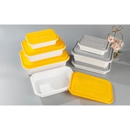 Lunch Box Disposable Rectangular Food Grade to-Go Box Outer Band Thickened High-End Lock Lunch Box w