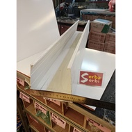 * 1 METER PVC SQUARE GUTTER*PVC square water gutter