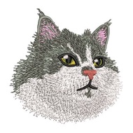 數碼 【繡花數據銷售】挪威森林貓