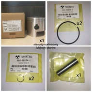 1 Set Tohatsu 18hp /Mercury Japan 15hp Oversize 0.50 Piston Set/Kit