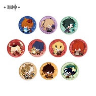 - Plush Badge - Genshin Impact Merchandise - Chibi Badge - Genshin Impact Badge official - Mihoyo - 