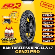 FDR GENZI PRO RING 14 RING 17 / BAN FDR TUBLES GENZI PRO / BAN FDR TUBELESS RING 14 & 17 ( 80/80-14 