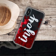 iPhone 6 / 7 / 8 / Plus / X 草寫人名客製禮物流沙手機殼保護殼