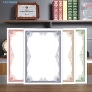 AROMA 10 Sheets A4 Certificate Inner Page, Award Plain Inner Page Award Certificate Paper, Superior 