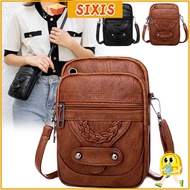 SIXIS Crossbody Bag Soft MultiFunction Vintage Cell Phone Bag