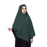 jilbab wolfis 130x130/wolfis 130x130/segi empat wolfis jumbo warna emerald/kerudung wolfis130x130 wa